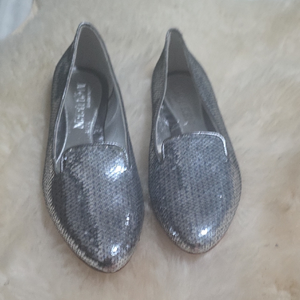 Alexander McQueen Shimmering Silver Loafers